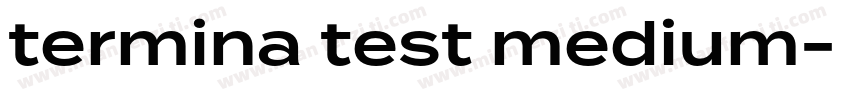 termina test medium字体转换